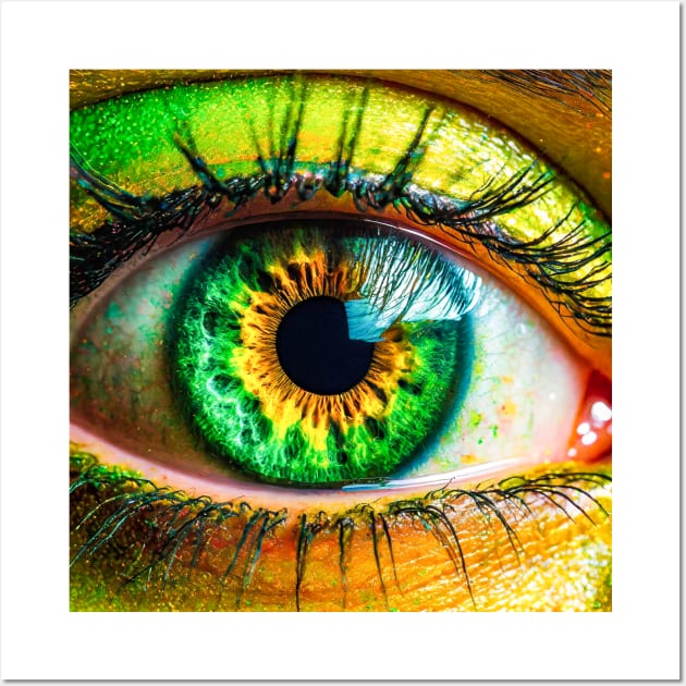 Green Eye Wall Art by CreativePhil